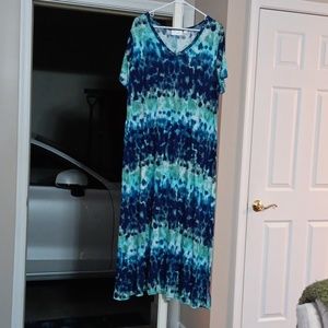 Regular print maxi dress